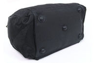 Özelleştirilmiş Taşınabilir Siyah Duffel Çantalar Bagaj Moda 600D Polyester Malzeme