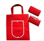 OEM ODM Kırmızı Katlanır Alışveriş Çantası / Sigara Dokuma Hediyelik Çantalar Kişiselleştirilmiş