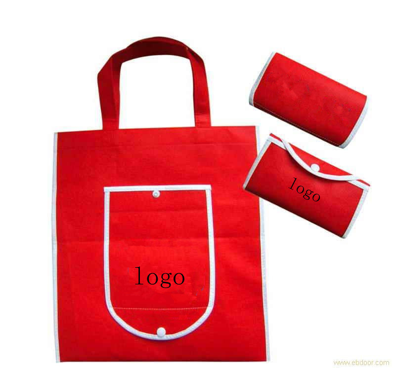 OEM ODM Kırmızı Katlanır Alışveriş Çantası / Sigara Dokuma Hediyelik Çantalar Kişiselleştirilmiş
